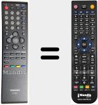 Replacement remote control for REMCON534