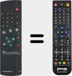 Replacement remote control for TP 720 (2962205906)
