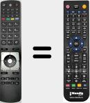 Replacement remote control for RC-5116 (30076861)