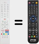 Replacement remote control for RC43135P (30101735)