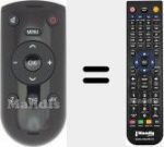 Replacement remote control for YF1187R (720117145300)