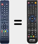 Replacement remote control for 40FHD725