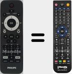 Replacement remote control for CRP638/01 (996510032811)