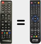 Replacement remote control for TM1240A (AA59-00823A)