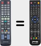 Replacement remote control for AK59-00124A