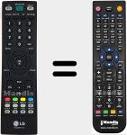Replacement remote control for AKB33871401