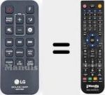 Replacement remote control for AKB75155301