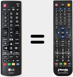 Replacement remote control for AKB75375609