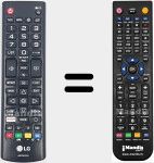 Replacement remote control for AKB75675321