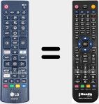 Replacement remote control for AKB75675325