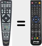 Replacement remote control for AVR 2000