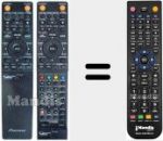 Replacement remote control for AXD7483