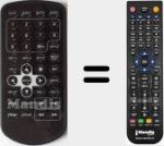 Replacement remote control for Easy Player DVD Dual