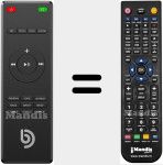 Replacement remote control for Njord I