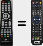 Replacement remote control for CELED400118B6