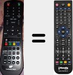 Replacement remote control for CELED554KB2