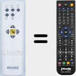 Replacement remote control for Deepoo (D76)