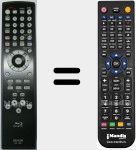 Replacement remote control for RC-1091 (9H2307000750D)