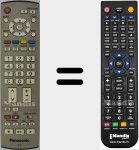 Replacement remote control for EUR7651030A