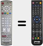 Replacement remote control for EUR7651070