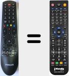 Replacement remote control for RC4900 (23145885)