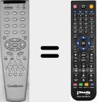 Replacement remote control for RC 2340 (20128523)