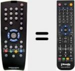 Replacement remote control for TP160C (720117138100)