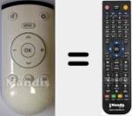 Replacement remote control for YF2187R (720117145400)