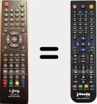 Replacement remote control for ILED19SHHPB01-2