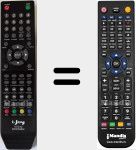 Replacement remote control for i-LED 32 (iled32SGB02-1)
