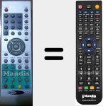 Replacement remote control for TL1510BTP