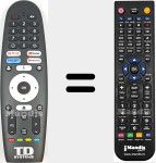 Replacement remote control for K55DLK20GLE