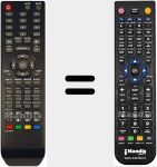 Replacement remote control for LED2488 DVBT