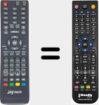 Replacement remote control for LEDTV821