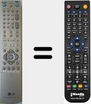 Replacement remote control for 6711R1P085D