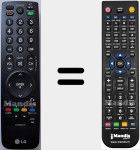 Replacement remote control for AKB69680401