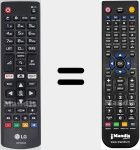 Replacement remote control for AKB75095308