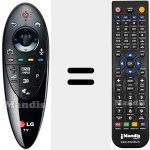 Replacement remote control for ANMR500 (AKB73975901)