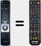 Replacement remote control for RC5117 (23125347)