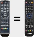 Replacement remote control for DVT1933