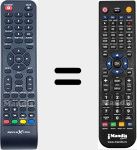 Replacement remote control for 78001028N