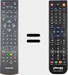Replacement remote control for BLPRMC0003N (M4074JGB)