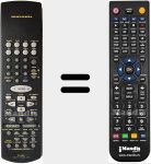 Replacement remote control for RC66SR (ZK168W0010)
