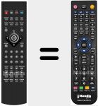 Replacement remote control for MEDIADISK ZX HD