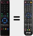 Replacement remote control for M-HD 160 T