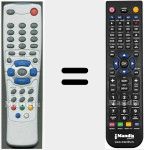 Replacement remote control for XX2001RVERS2