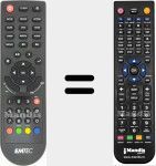 Replacement remote control for Movie Cube K800