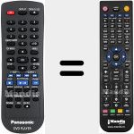 Replacement remote control for N2QAYA000015