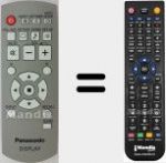 Replacement remote control for Display (N2QAYB000535)