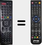 Replacement remote control for NVR7046TDTG20N